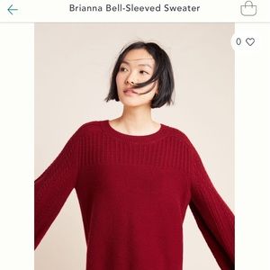 Anthropologie Brianna bell sleeves sweater